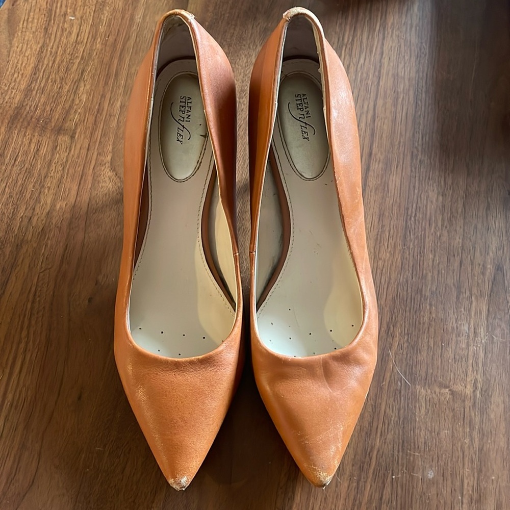 Alfani Brown Leather Pumps / Heels